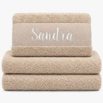 Personalised towel with name 'Alice'
