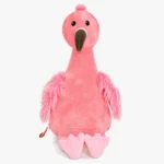 Vaaleanpunainen flamingo-pehmolelu nimellä