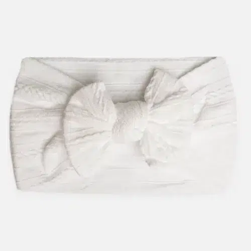 Valkoinen nylon-hiuspanta vauvalle
