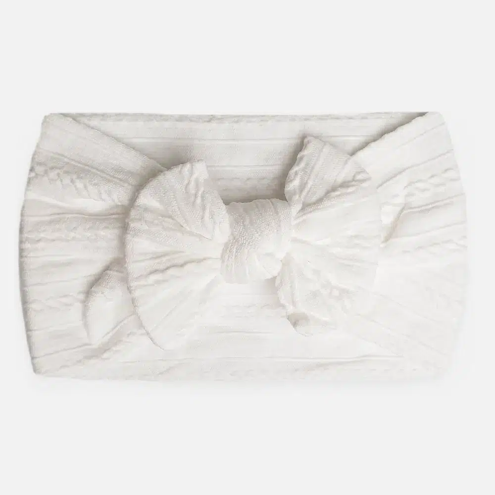 Valkoinen nylon-hiuspanta vauvalle Valkoinen nylon-hiuspanta vauvalle