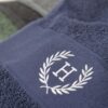 Personoitu golfpyyhe seppeleellä