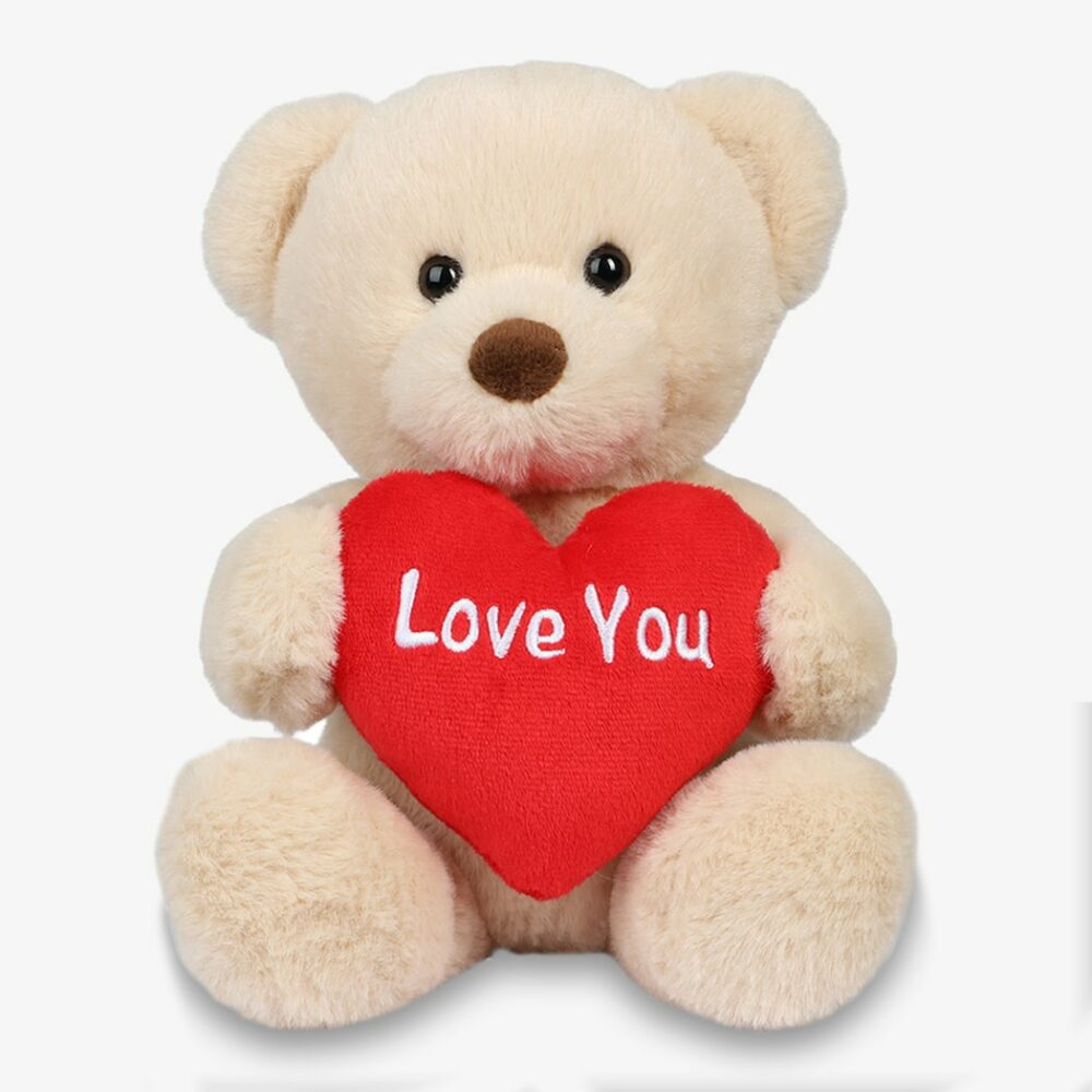 Nalle "Love You" - punainen sydän Nalle "Love You" punaisella sydämellä