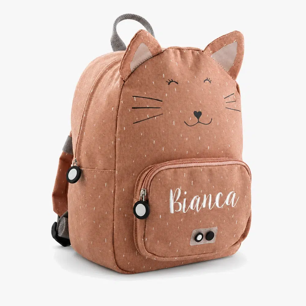 Lasten reppu nimellä – Mrs. Cat Personoitu lasten reppu nimellä – Mrs. Cat